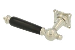 Single door handle (1905) left nickel ebony