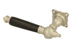 Single door handle left satin nickel ebony (1892)