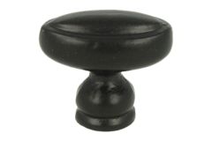 Knob cast iron black powder coated 38x24mm H33mm