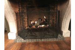 Fire screen 4-panel 62,5 cm × 148 cm(HxW)