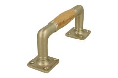 Pull handle 133mm satin nickel beech