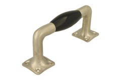 Pull handle modern design 130mm satin nickel bakelite