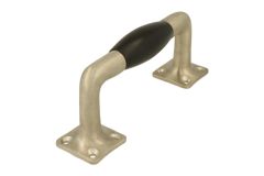 Pull handle 130mm modern design satin nickel ebony