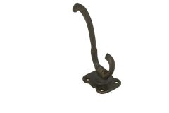 Coat hook antique brass, depth 90mm, rosette 43x36mm