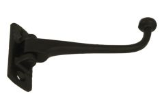 Coat hook rotating black cast iron