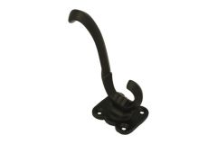 Coat hook cast iron, depth 90mm, rosette 43x36mm