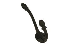 Coat hook iron black powder coated french model