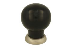 Cabinet knob bakelite with satin nickel 39mm H48mm