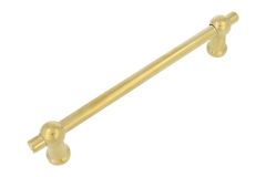 Kitchen handle "Chemin de fer" polished brass 160mm