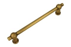 Kitchen handle "Chemin de fer" antique brass 160mm