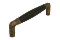 Kitchen handle 1920's antique brass 128mm Center-To-Center