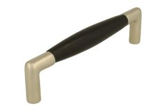 Kitchen handle satin nickel ebony
