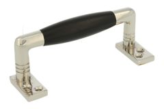 Pull handle 105mm nickel ebony