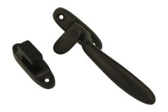 Window fastener black cast iron "Dudok" left
