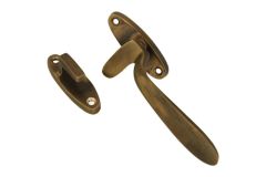Window fastener "dudok style" antique brass left