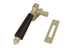Window fastener reversible satin nickel ebony (1890)