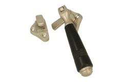 Window fastener (1908) satin nickel bakelite Left