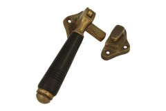 Window fastener (1908) antique brass ebony Right
