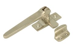 Window fastener reversible satin nickel