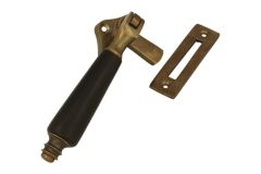 Window fastener reversible antique brass ebony (1904)