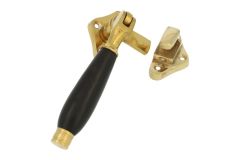 Window fastener polished brass ebony Right (1926)