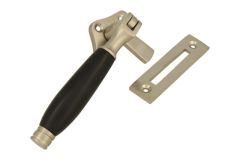 Window fastener reversible satin nickel bakelite (1926)