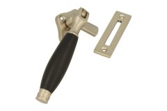 Window fastener reversible satin nickel ebony (1926)