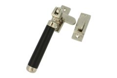 Window fastener reversible (1918) nickel ebony