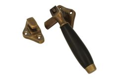 Window fastener antique brass bakelite Left (1936)