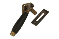 Window fastener reversible antique brass bakelite (1936)