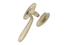 Window fastener "dudok style" satin nickel right