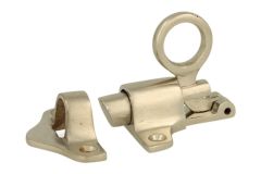 Transom window latch satin nickel rabetted door frame