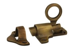 Transom window latch antique brass rabetted door frame