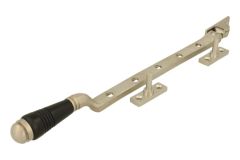 Window stay satin nickel bakelite 300mm (1908)