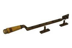 Window stay antique brass horn (1908)