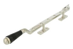 Window stay nickel ebony 300mm (1908)