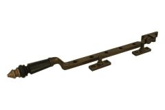 Window stay antique brass horn (1890)