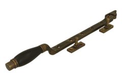 Window stay antique brass ebony 315mm
