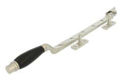 Window stay nickel ebony 315mm