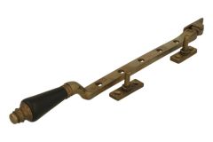Window stay elegant model antique brass ebony 300mm