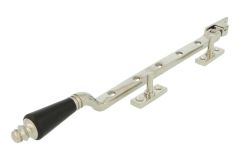 Window stay elegant model nickel ebony 300mm