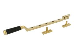 Window stay polished brass ebony (1918)