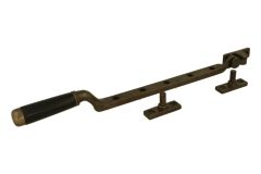 Window stay antique brass ebony (1918)