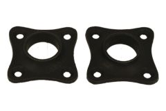 Pair escutcheons cast iron Ø hole 17mm