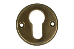 Round euro cylinder escutcheon antique brass. Price per piece