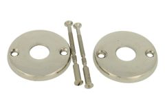 Round Door Knob Rosette (2-Pack) nickel for TM-400 n*