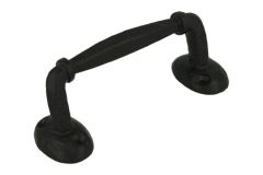 Window sash lift handle cast iron black powder coated