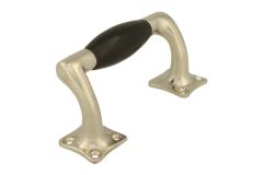 Window sash lift handle 115mm satin nickel, ebony
