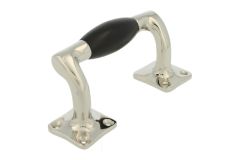 Window sash lift handle 115mm nickel, ebony