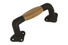 Window sash lift handle 134mm with curve cast iron black